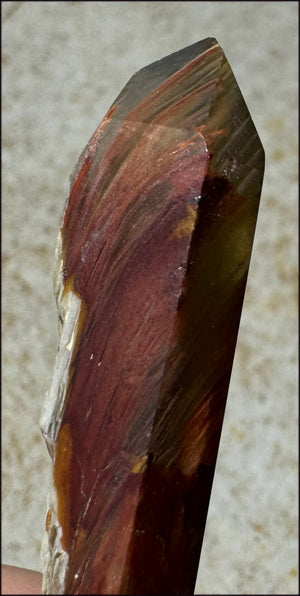 Angel Phantom Quartz Crystal Point - AKA Amphibole Quartz - Emotional balance