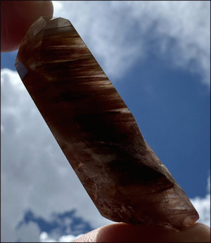 Angel Phantom Quartz Crystal Point - AKA Amphibole Quartz - Past Life Work