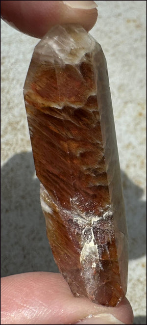 Angel Phantom Quartz Crystal Point - AKA Amphibole Quartz - Past Life Work