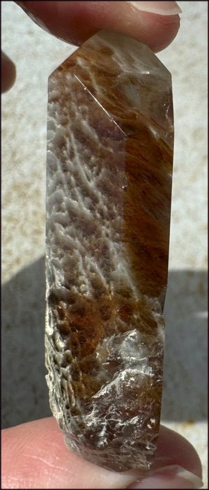 Angel Phantom Quartz Crystal Point - AKA Amphibole Quartz - Past Life Work