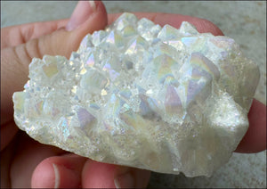 Angel Aura Quartz Crystal Cluster - Clean & Clear Aura