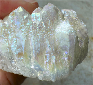 Angel Aura Quartz Crystal Cluster - Clean & Clear Aura