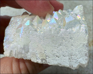 Angel Aura Quartz Crystal Cluster - Clean & Clear Aura