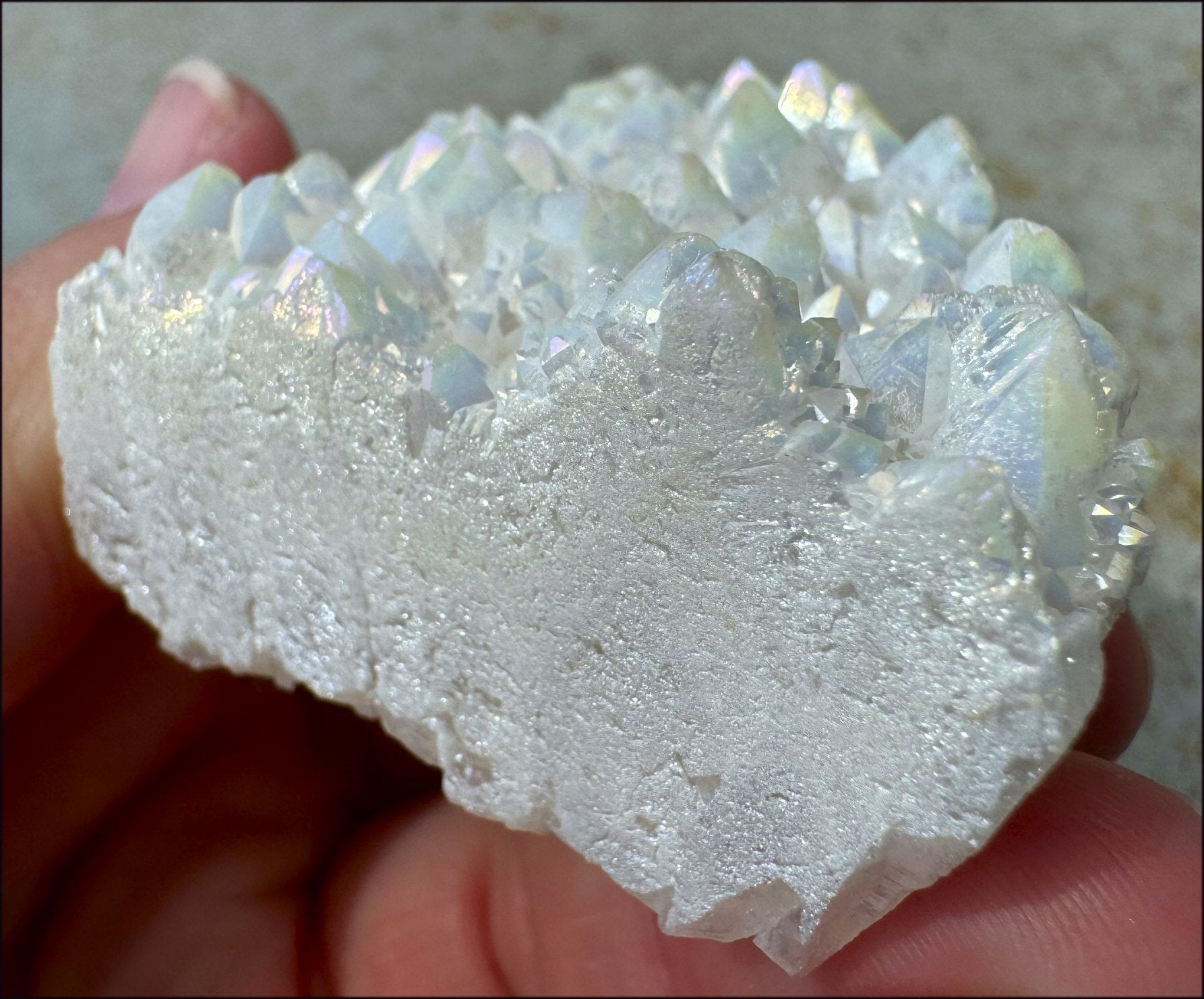 Angel Aura Quartz Crystal Cluster - Clean & Clear Aura