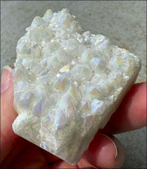 Angel Aura Quartz Crystal Cluster - Clean & Clear Aura