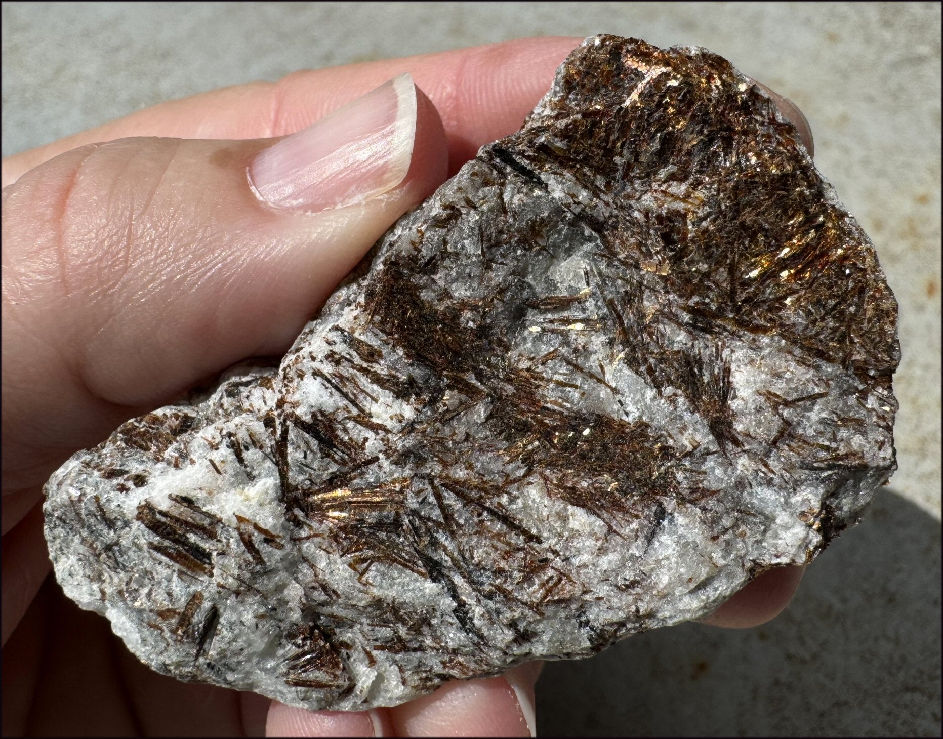 Shimmery 220ct Russian ASTROPHYLLITE Specimen - Release unhealthy patterns