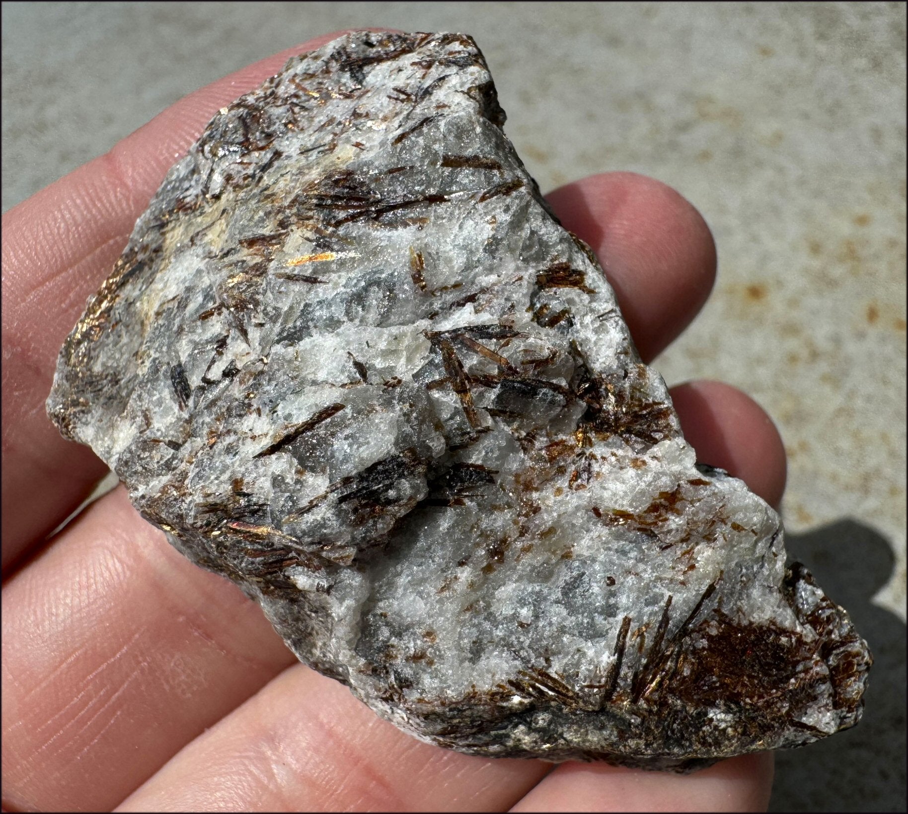 Shimmery 220ct Russian ASTROPHYLLITE Specimen - Release unhealthy patterns