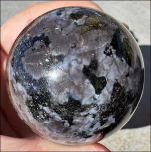 Madagascar Indigo Gabbro Crystal Ball / Sphere - Protection, Detachment!