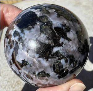 Madagascar Indigo Gabbro Crystal Ball / Sphere - Protection, Detachment!