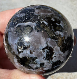 Madagascar Indigo Gabbro Crystal Ball / Sphere - Protection, Detachment!