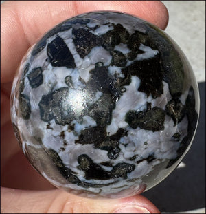 Madagascar Indigo Gabbro Crystal Ball / Sphere - Protection, Detachment!