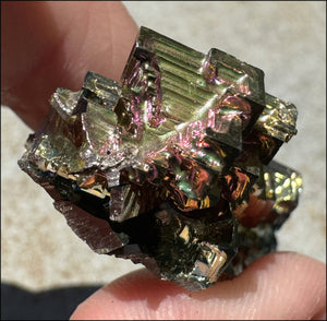 Lg. BISMUTH Crystal Specimen with Fabulous Geometric Patterns - Promote calm