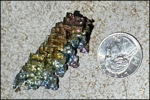 Lg. BISMUTH Crystal Specimen with Fabulous Geometric Patterns - Promote calm