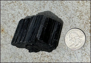 300ct Black Tourmaline Crystal Specimen - Protection, Great for grids