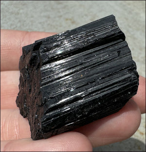 300ct Black Tourmaline Crystal Specimen - Protection, Great for grids