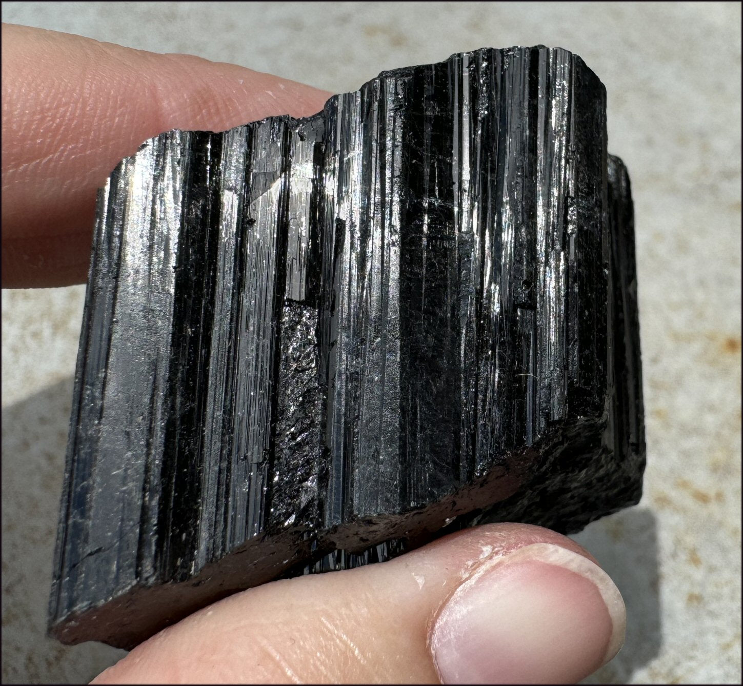 300ct Black Tourmaline Crystal Specimen - Protection, Great for grids