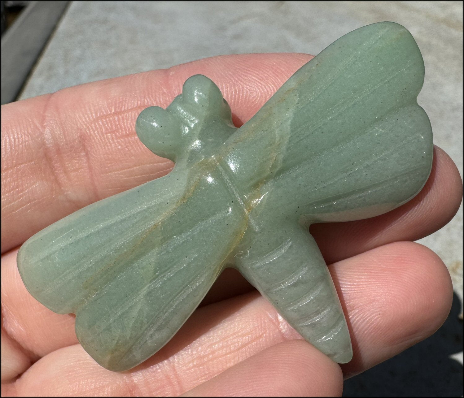 Green Aventurine DRAGONFLY Totem - Renewal - with Synergy 6+ years