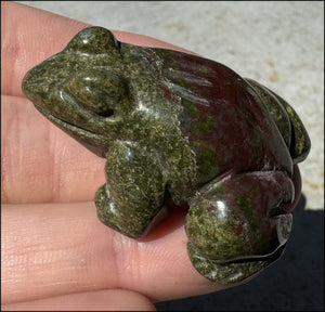 Dragon's Blood Jasper FROG Totem - with Synergy 4+ years