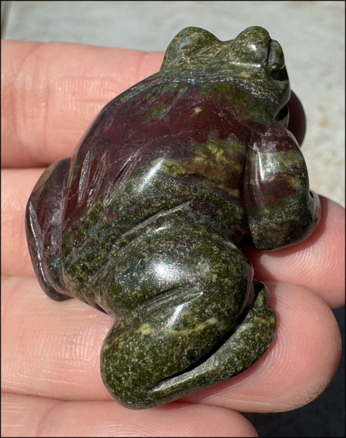 Dragon's Blood Jasper FROG Totem - with Synergy 4+ years