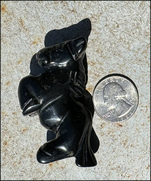 Black Marble HORSE Totem - Overcome Obstacles - with Synergy 7+ years