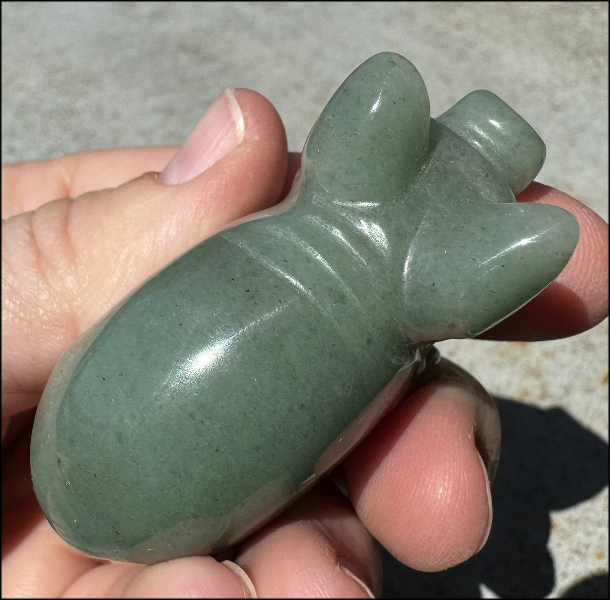 Green Aventurine PIG Totem - Get moving after being stuck!- with Synergy 8+ years