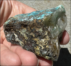 Chrysocolla in Quartz Crystal Specimen - Ease Anxiety, Great for meditation!