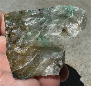 Chrysocolla in Quartz Crystal Specimen - Ease Anxiety, Great for meditation!