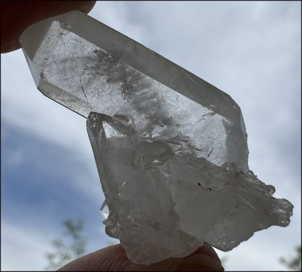 Tabular Faden Quartz Crystal Specimen - Astral Travel, Crown Chakra