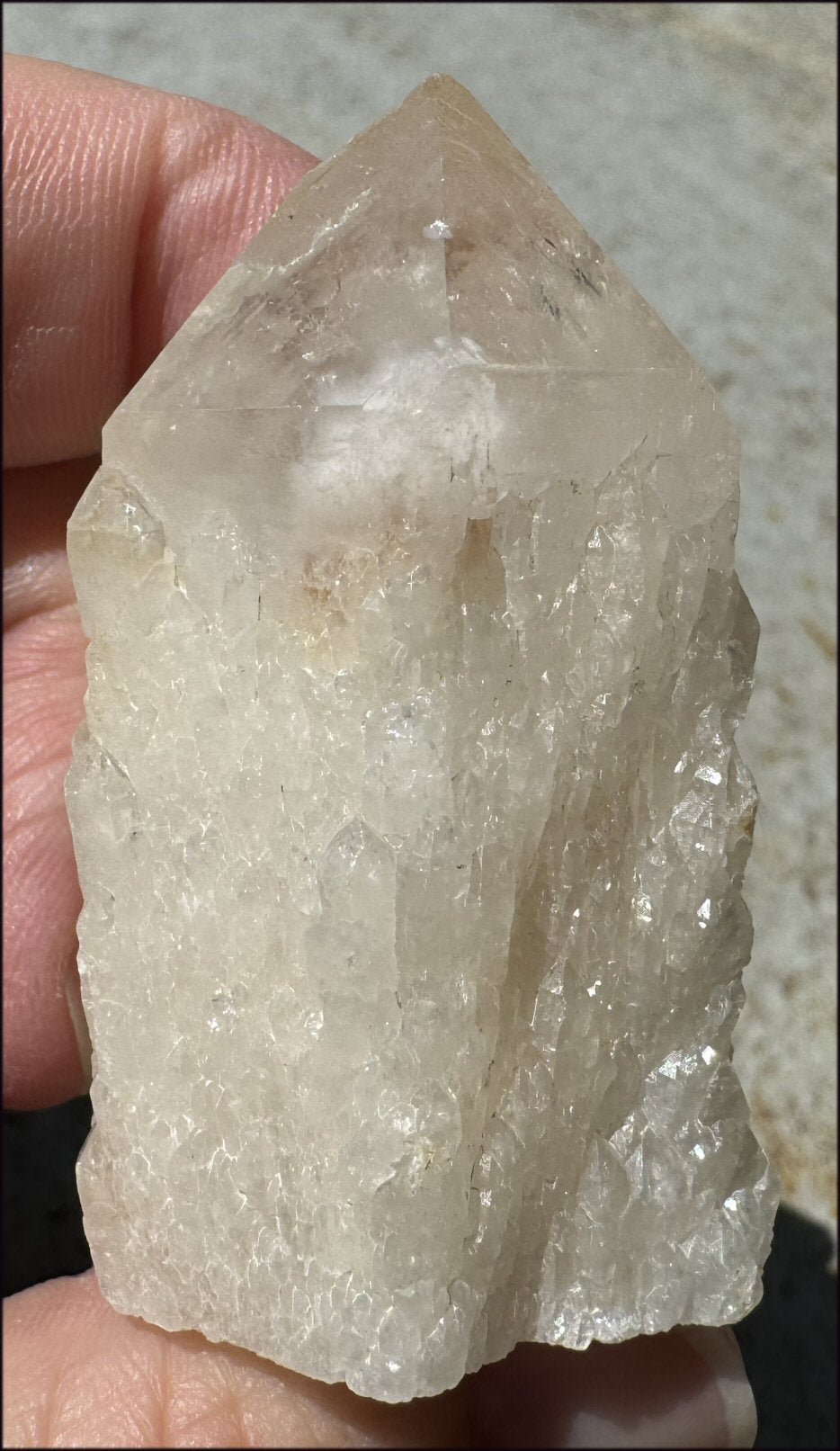 Madagascar FAIRY QUARTZ Crystal Point - AKA Candle Quartz - with Synergy 15+ yrs