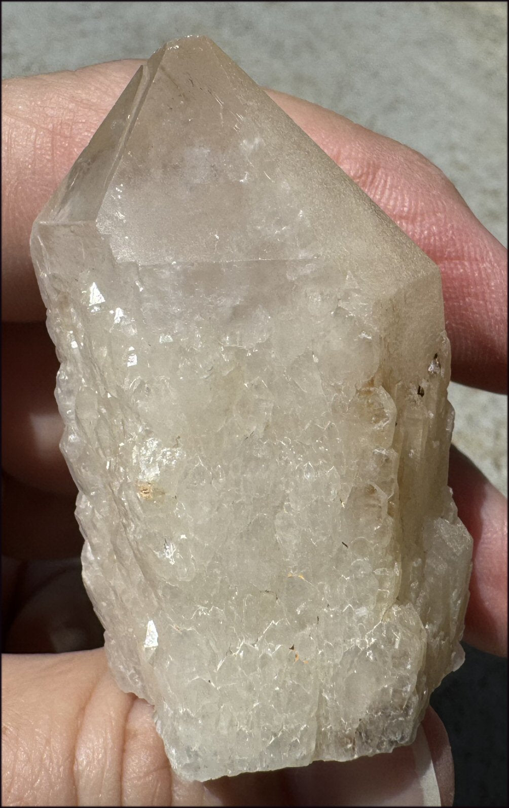 Madagascar FAIRY QUARTZ Crystal Point - AKA Candle Quartz - with Synergy 15+ yrs