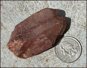 Tabular Ferruginous Quartz Cluster AKA Fire Quartz - Grounding, Divine Light