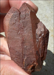 Tabular Ferruginous Quartz Cluster AKA Fire Quartz - Grounding, Divine Light