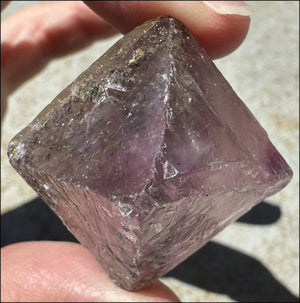 Natural Fluorite OCTAHEDRON Crystal with Pyrite - with Synergy 16+ years