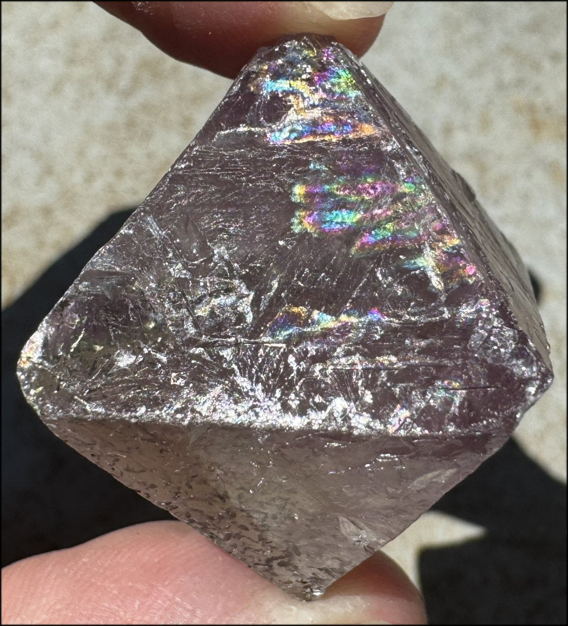 Natural Fluorite OCTAHEDRON Crystal with Pyrite - with Synergy 16+ years