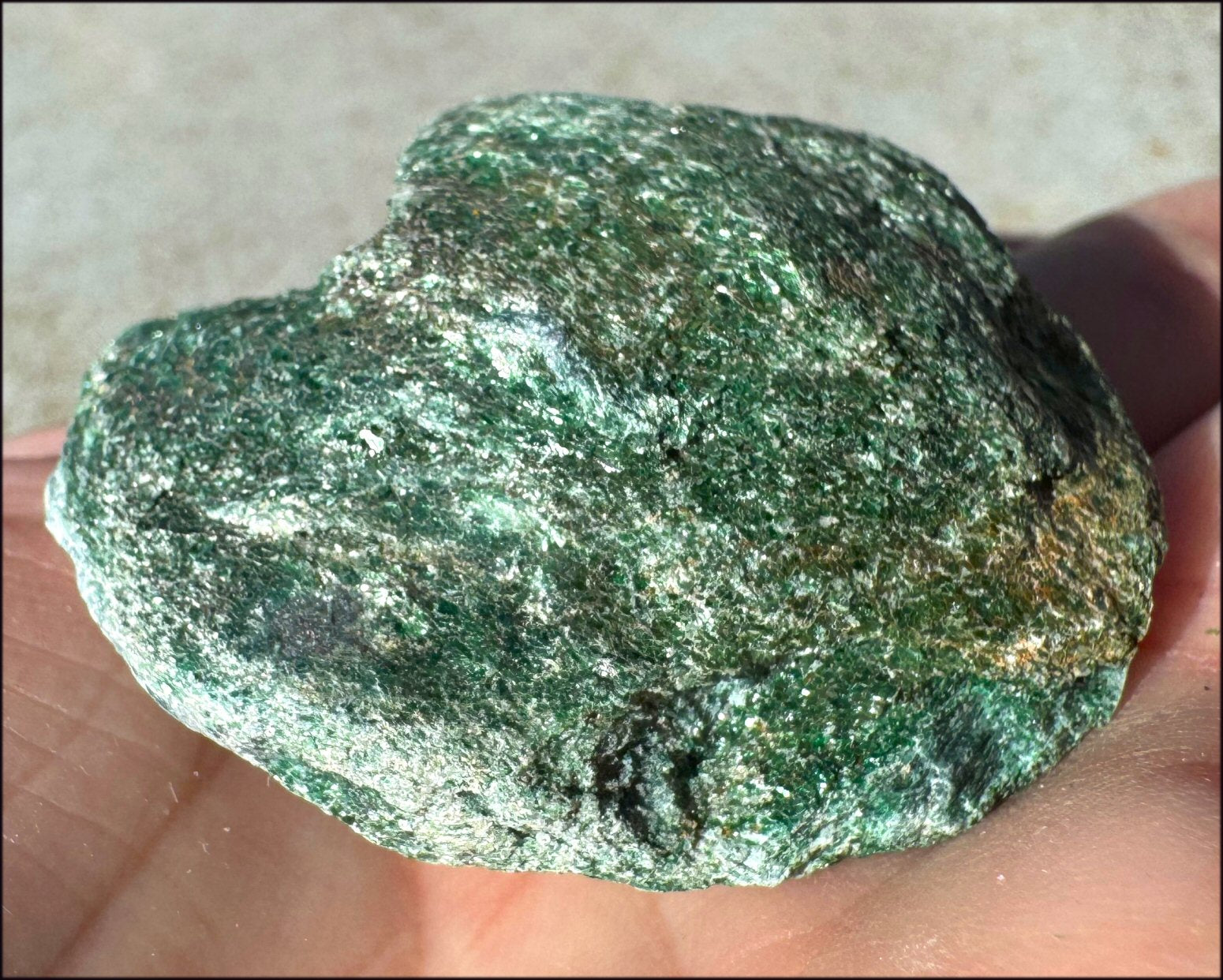 Shimmery FUCHSITE Crystal Specimen - Heart Chakra - with Synergy 15+ years