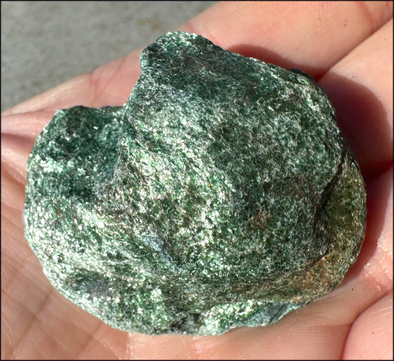 Shimmery FUCHSITE Crystal Specimen - Heart Chakra - with Synergy 15+ years