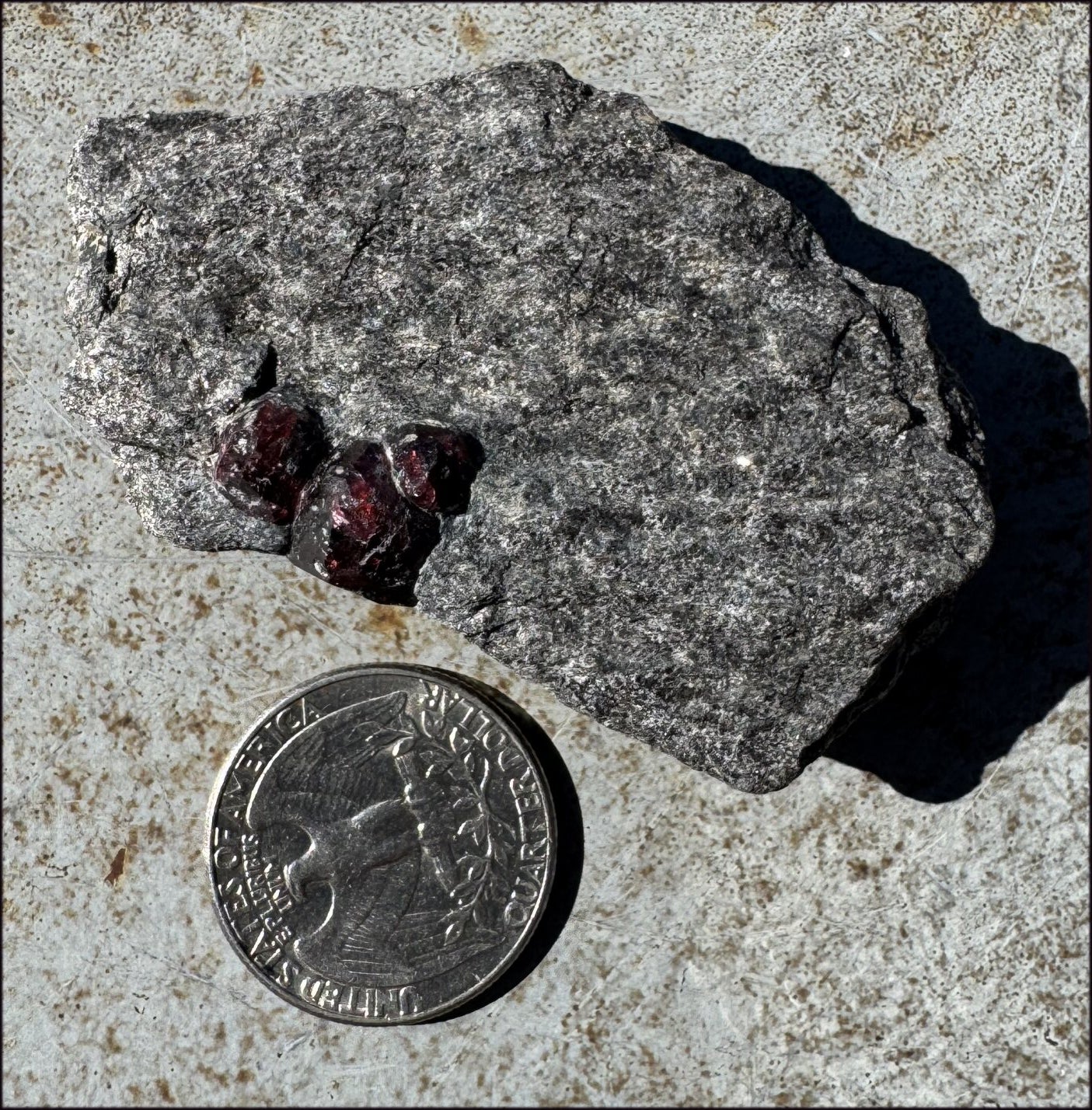 ~Shimmery~ Garnet Crystals in Mica Matrix - Vitality, Compassion