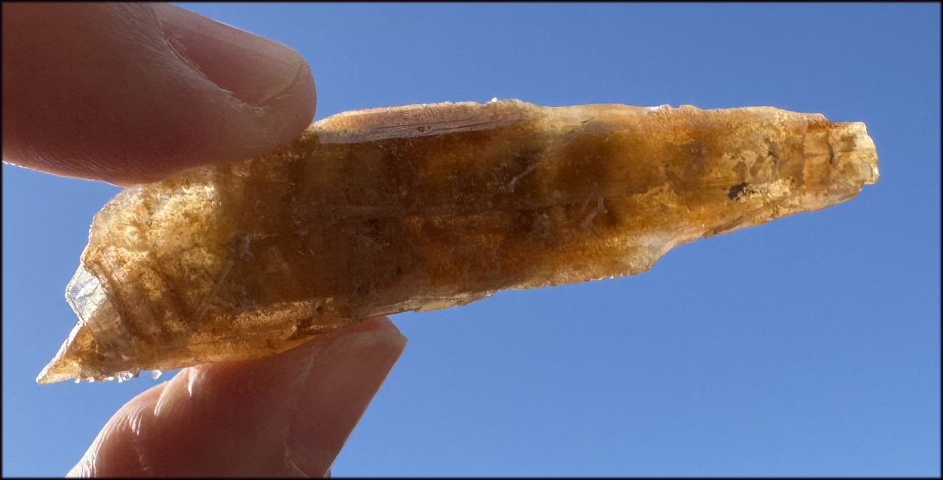 Golden Selenite Blade Specimen, From Swan Lake, Australia - Grounding!