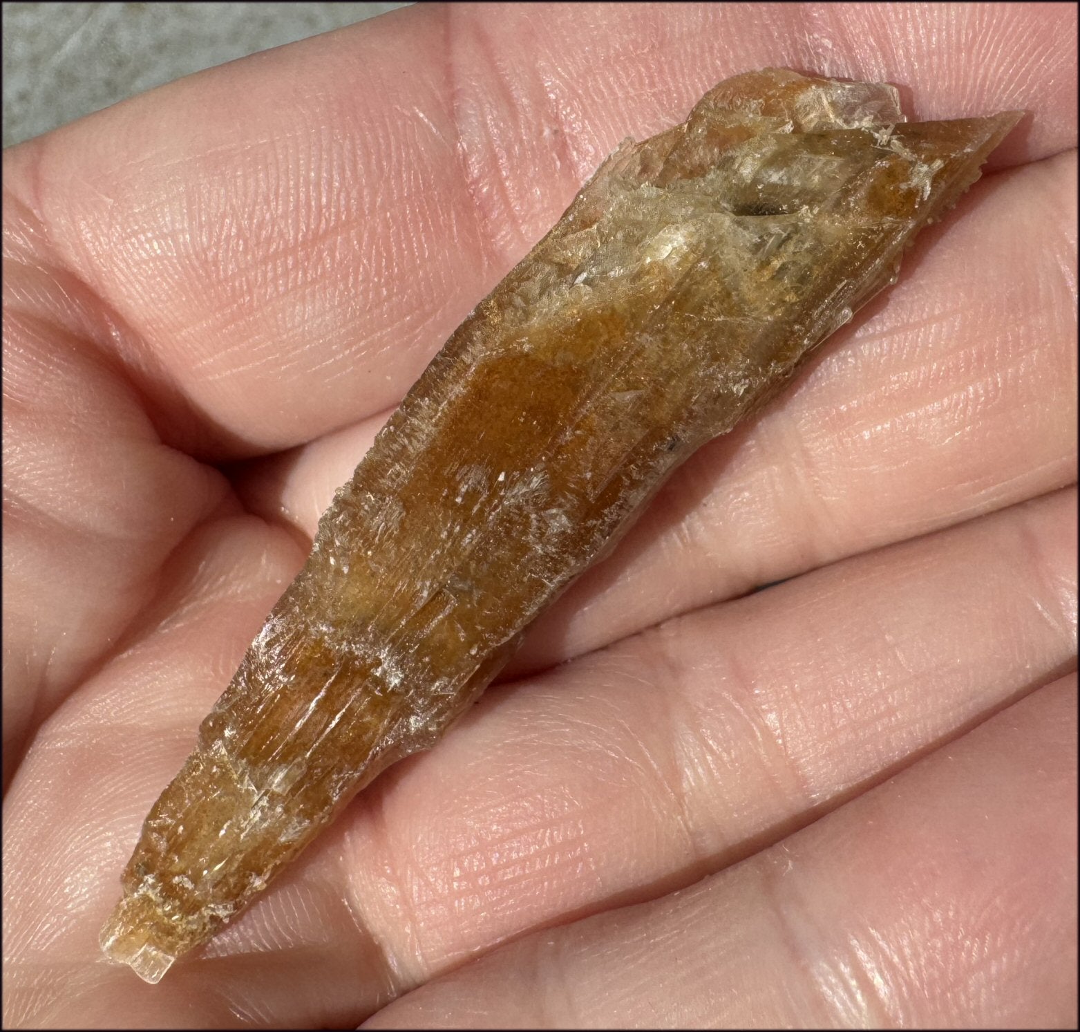 Golden Selenite Blade Specimen, From Swan Lake, Australia - Grounding!