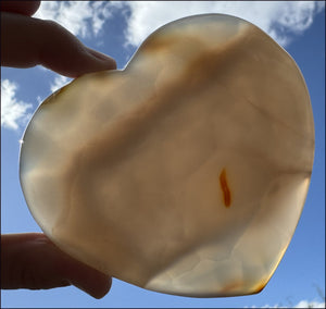 XL Agate Crystal HEART with Fantastic Druzy Crystal Lined VUG