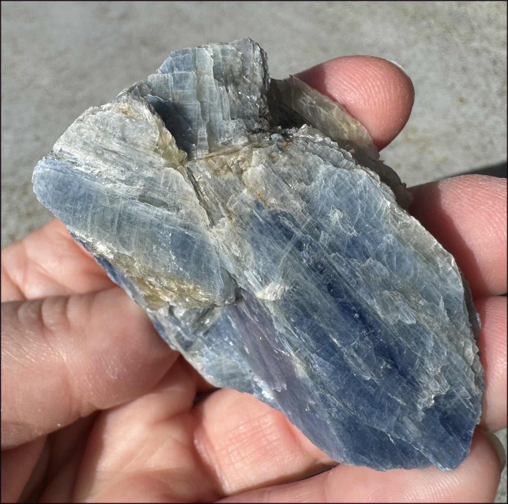 Natural Bi-Colored Blue + Green KYANITE Specimen - Attunement, Align Chakras