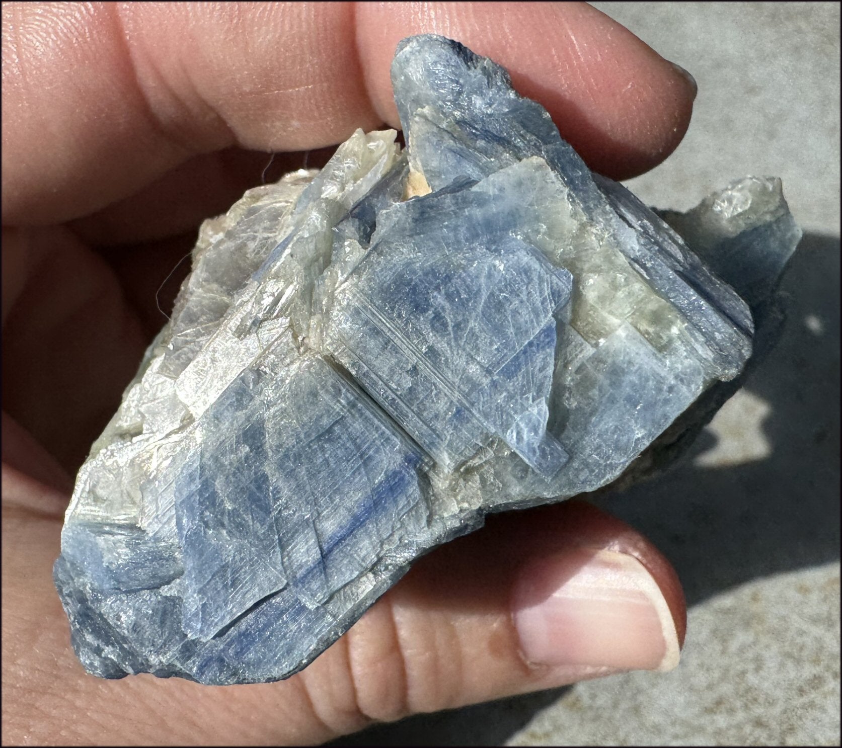 Natural Bi-Colored Blue + Green KYANITE Specimen - Attunement, Align Chakras