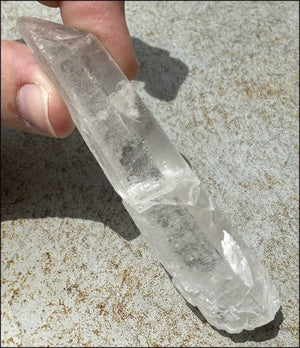 ~Intense~ Self-Healed Mongolian Quartz Crystal Wand - Excellent for healing work