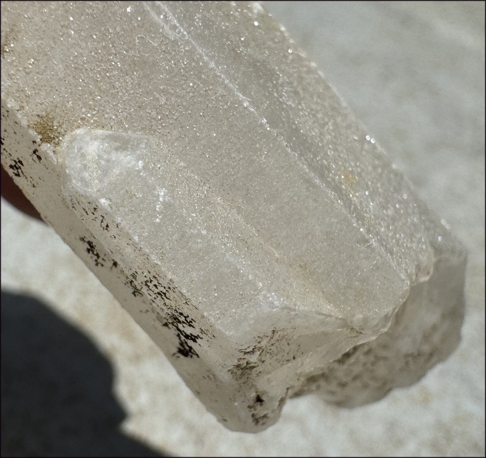 ~Intense Energy~ Self-Healed Tabular Mongolian Quartz with Bridge Crystal