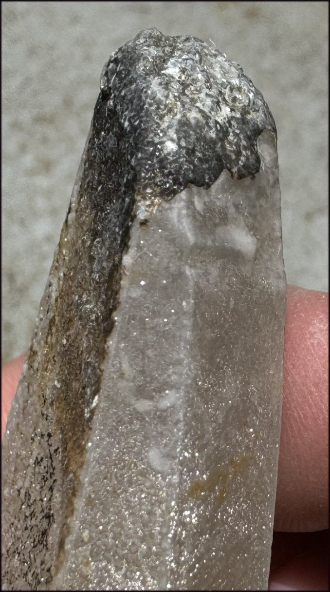 ~Intense Energy~ Self-Healed Tabular Mongolian Quartz with Bridge Crystal