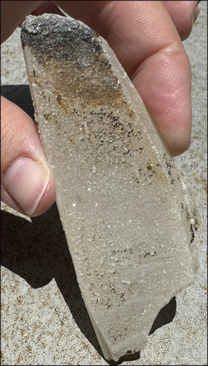 ~Intense Energy~ Self-Healed Tabular Mongolian Quartz with Bridge Crystal