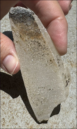 ~Intense Energy~ Self-Healed Tabular Mongolian Quartz with Bridge Crystal