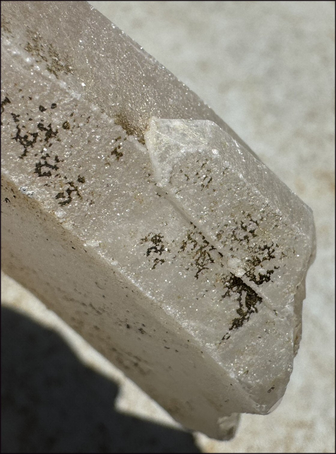 ~Intense Energy~ Self-Healed Tabular Mongolian Quartz with Bridge Crystal