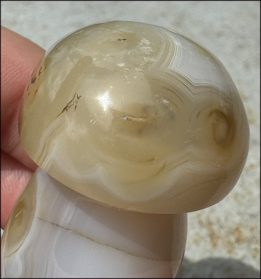 ~Super Cute~ Dendritic Agate FAIRY TOADSTOOL / MUSHROOM