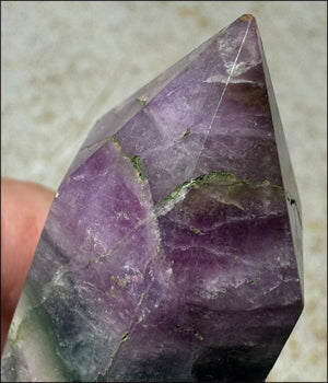 FLUORITE Crystal Obelisk - Peace & Calm, Great for meditation!